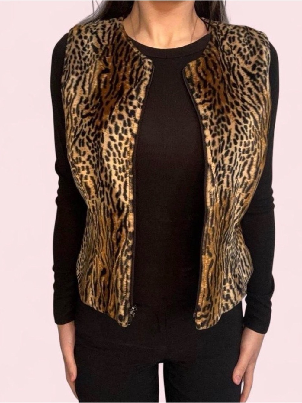 Valia 90s Leopard Vest